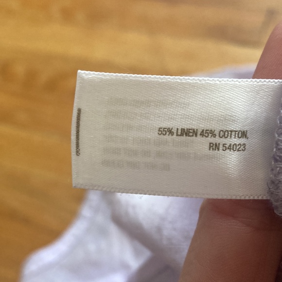 Old Navy Linen Cotton Blend Half Button Down tunic Shirt - Picture 7 of 9